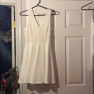 White lace formal dress